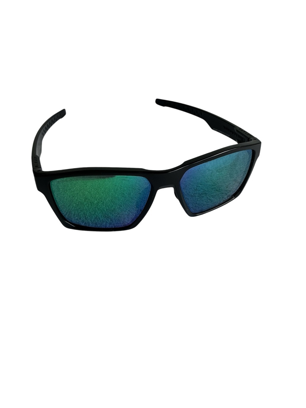 Oakley Black Sunglasses with Green and Blue Mirrored Lenses